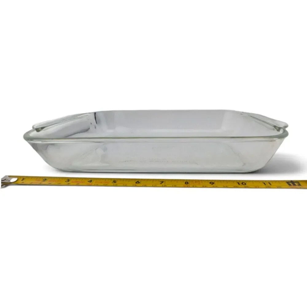 Pyrex 232 2.2 Qt Clear Glass Baking Dish Casserole Pan Made USA 2L